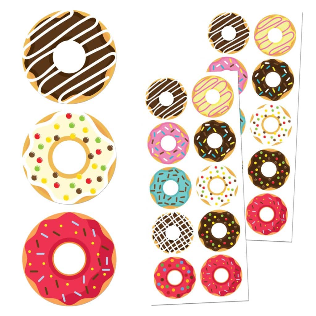 donut kids sticker set townstix