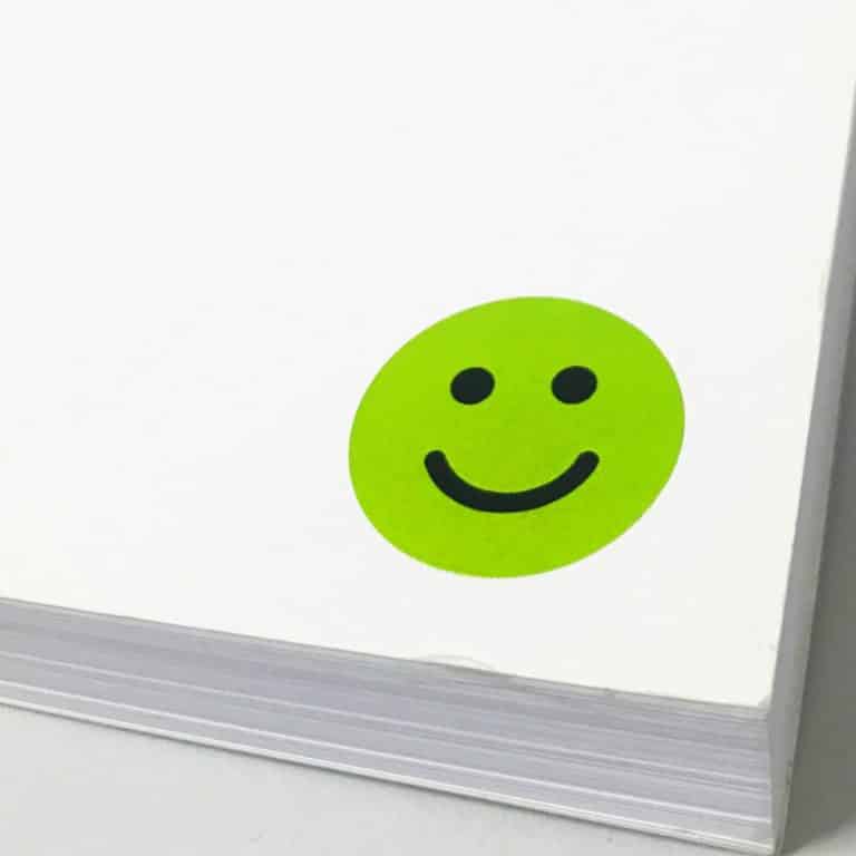 Smiling/Sad Face Stickers - 3 Colors - TownStix