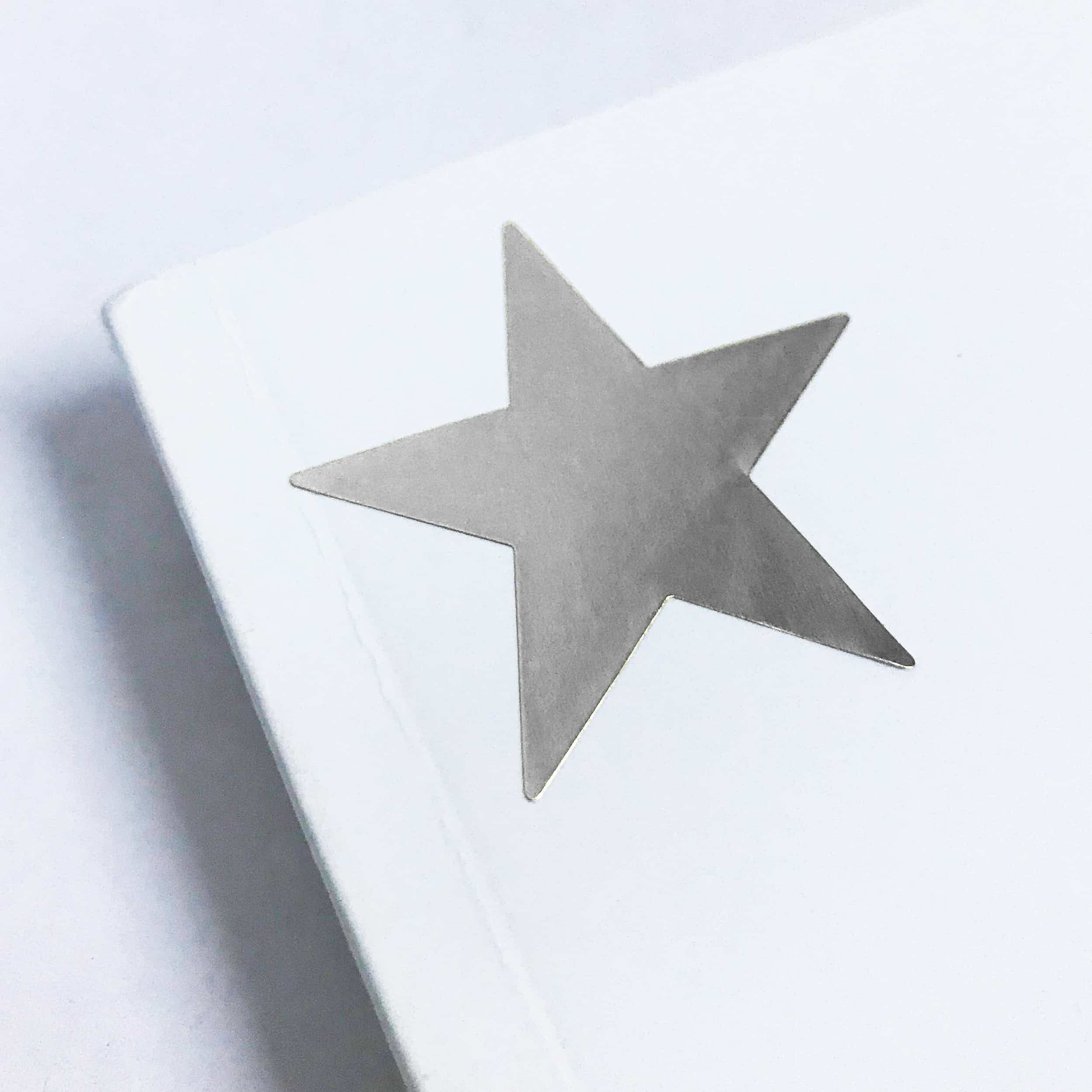 Silver Star Stickers