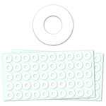 Bazic White Round Reinforcement Label (544 / Pack)