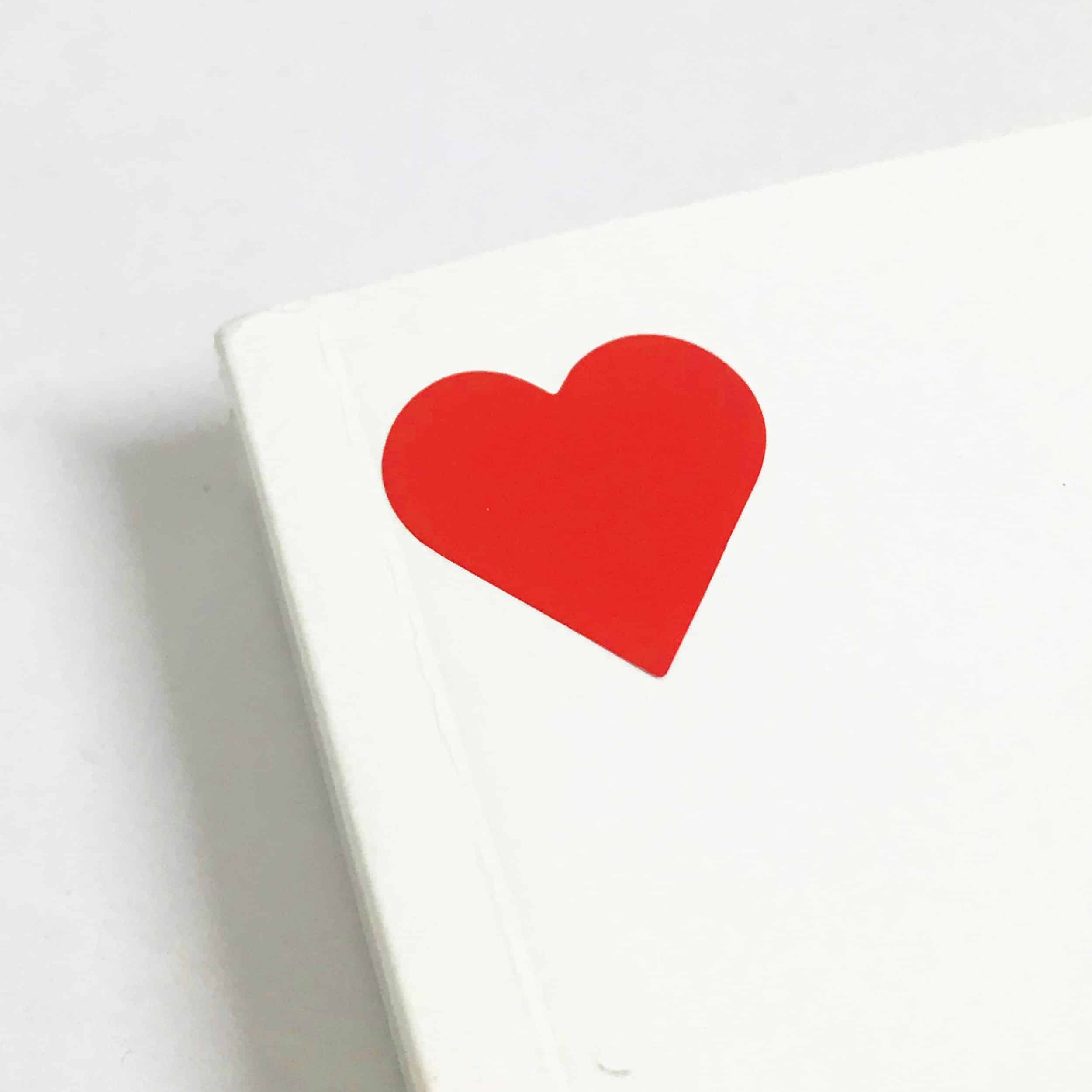 Mini Red Heart Stickers