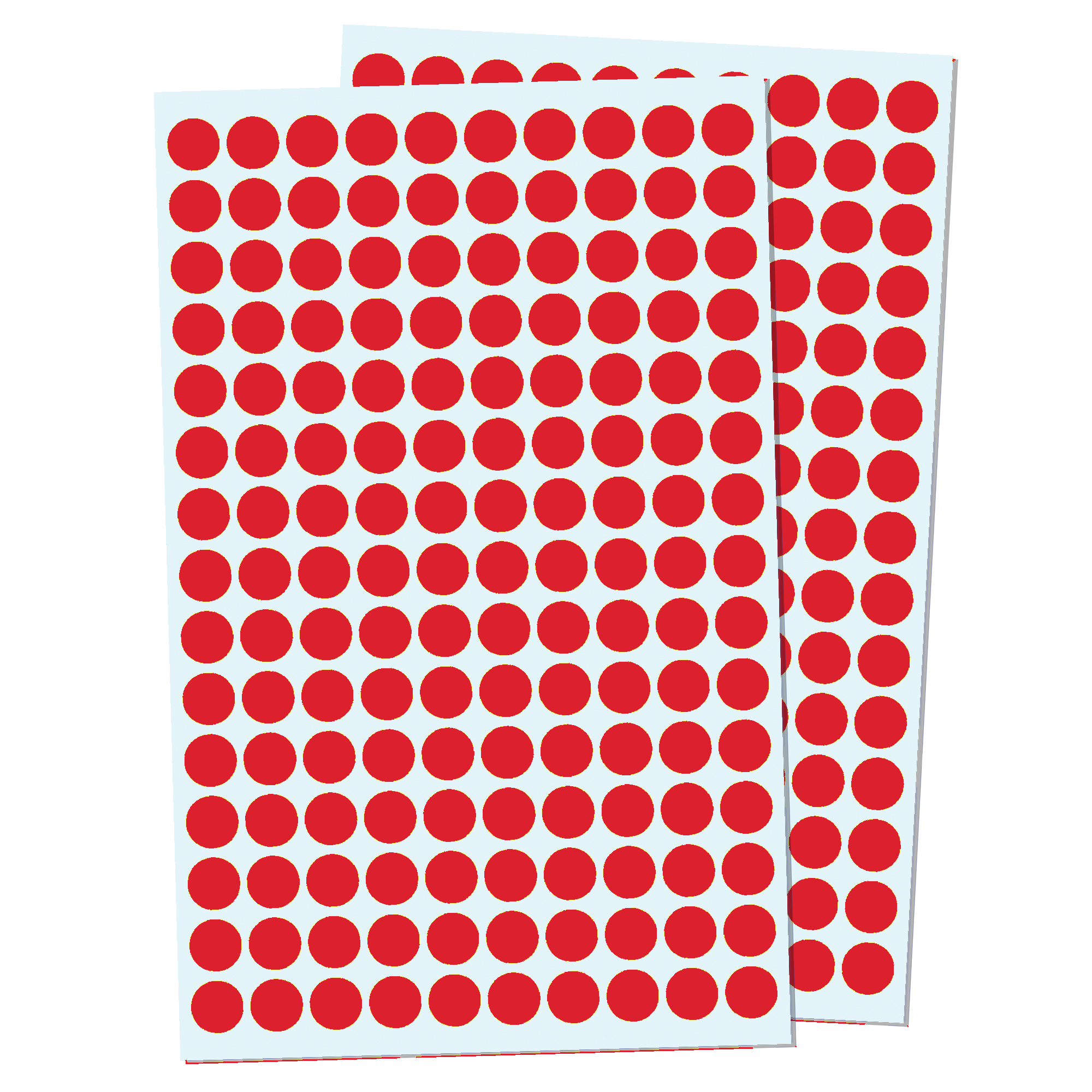 3000 Pack, 0.375 Round Dot Stickers Circle Labels - Red - TownStix