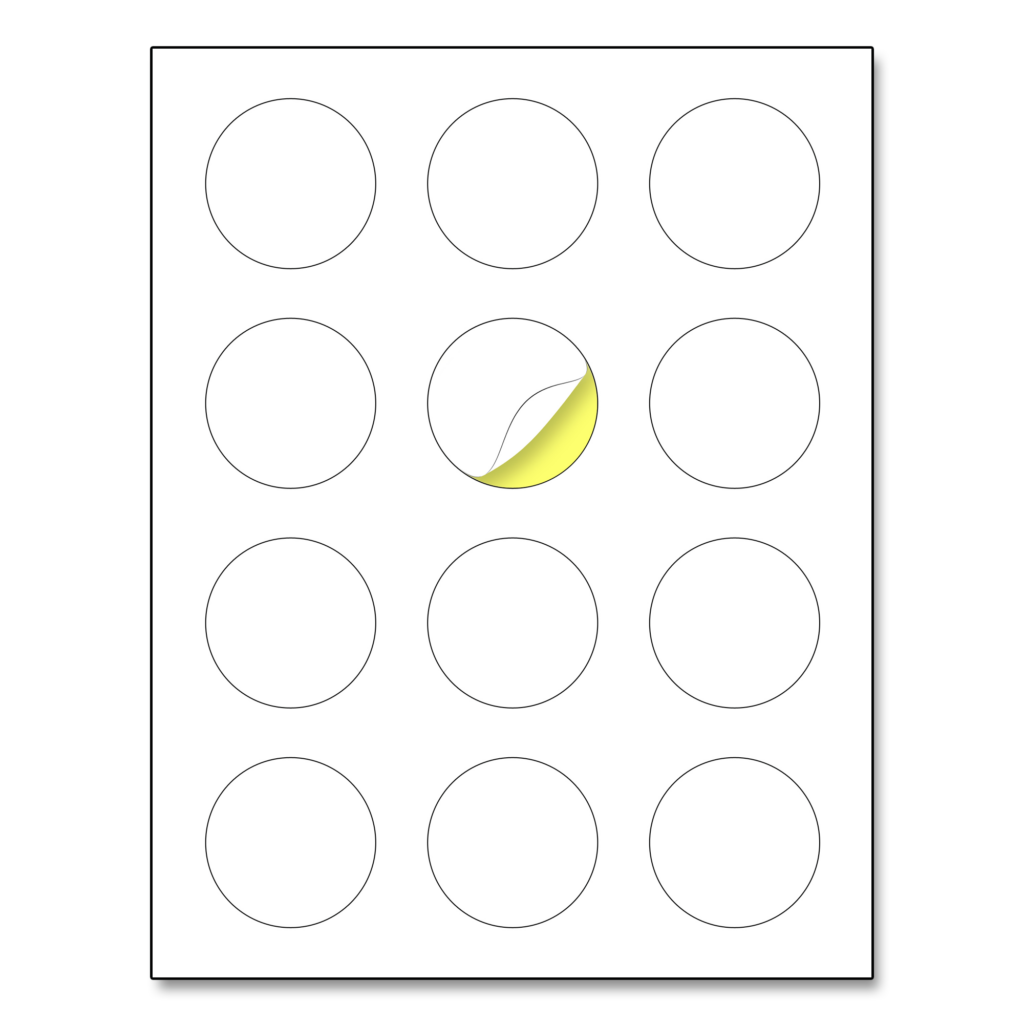 TownStix Round Color Coding Circle Dot Sticker Labels, Pack Of